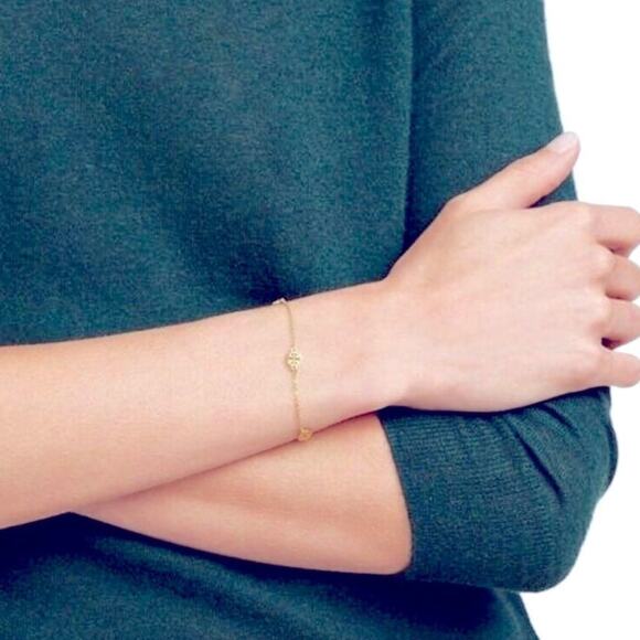 Tory Burch Gold Logo Toggle Bracelet - Picture 5 of 6